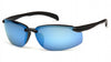 Pyramex Venture Gear Waverton Ice Blue Mirror Lens with Black Frame