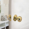 Design House Cambridge 2-Way Latch Entry Door Knob in Polished Brass