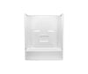 RE8623LT 60 x 33 AcrylX Two-Piece Alcove Left-Hand Drain Tub Shower in White