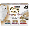 Purina Fancy Feast Gravy Lovers Poultry and Beef Gourmet Wet Cat Food Variety Pack
