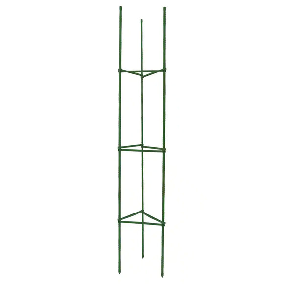 Gardener's Blue Ribbon 60-in Powder-Coated Galvanized Steel Wire Triangular Tomato Cage Green