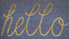 Technoflex Hello Script Heavy Duty Coco Mat - 18'' x 30''