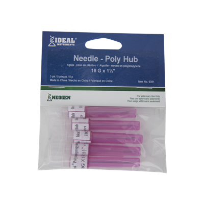 IDEAL® DISPOSABLE PH NEEDLES 18 G X 1.5 PK / 5