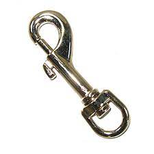 King Chain 1/2 Nickel Round Swivel Eye Bolt Snap