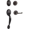 Kwikset Dakota Handleset with Dorian Lever - Deadbolt Keyed One Side - featuring SmartKey
