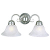 Design House Millbridge Wall Mount Sconce in Satin Nickel, 2-Light 9-Inch by 17.75-Inch