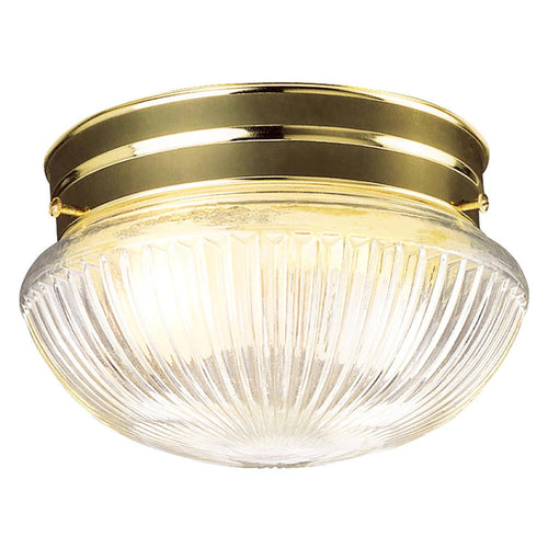 Design House Millbridge Ceiling Light in Polished Brass, 2-Light 5.75-Inch by 9.25-Inch