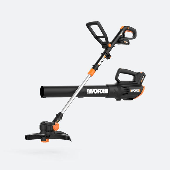 Worx 20V Power Share GT Revolution String Trimmer/Edge/Mini-Mower & Turbine Blower Combo Kit